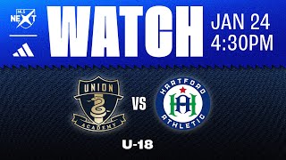 Philadelphia Union Academy U18 vs Hartford Athletic 12425 [upl. by Airtal]