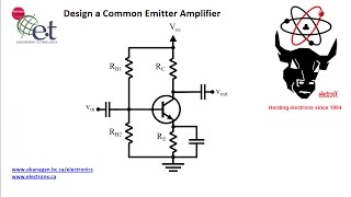 Design a Simple Common Emitter Amplifier [upl. by Nabatse]