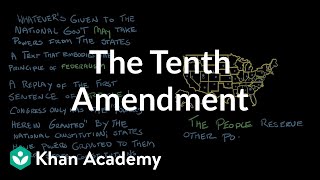 The Tenth Amendment  The National Constitution Center  US government and civics  Khan Academy [upl. by Yrome526]