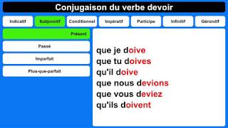 Conjugaison du verbe devoir [upl. by Baumann]