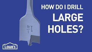 How Do I Drill Large Holes  DIY Basics [upl. by Elokin]