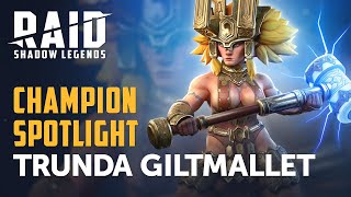 RAID Shadow Legends  Champion Spotlight  Trunda Giltmallet [upl. by Seek]