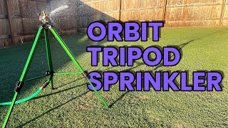 Orbit Tripod Impact Sprinkler  Portable Above Ground Sprinkler [upl. by Lytle135]