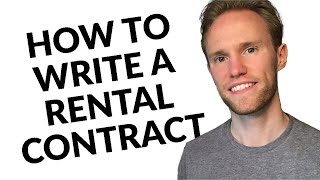 How To Write A Rental Contract [upl. by Arel]