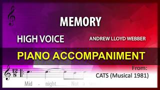 Memory Cats Karaoke High voice [upl. by Akinat]