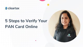 How To Verify PAN Card  5 Steps to Verify Your PAN Card Online via Income Tax EFiling Portal [upl. by Alyl]