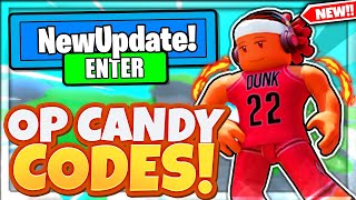 ALL NEW SECRET CANDY UPDATE CODES In Roblox Dunking Simulator [upl. by Okia]