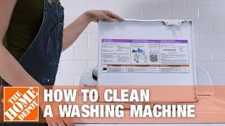 How to Clean a Washing Machine  The Home Depot [upl. by Inahpets]