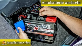 Autobatterie wechseln  So gehts  ausführlich erklärt von M1Molter [upl. by Laubin]