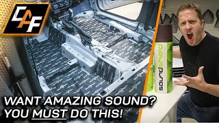 IMPROVE SOUND Deadening Treatment EXPLAINED  Better Bass and Improved Sound Quality [upl. by Ynaffad320]