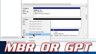 HOW TO CONVERT A DRIVE FROM MBR TO GPT [upl. by Eclud599]