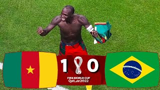 CAMEROON VS BRAZIL VINCENT ABOUBAKAR GIVES VICTORY TO CAMEROON [upl. by Lazaro]