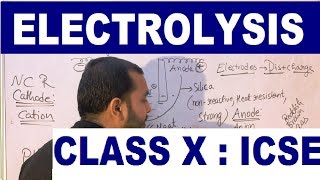 ElecTroLySiS 01 Class 10 Chemistry ICSE [upl. by Ellekim119]