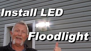 Install LED Floodlight  Simple [upl. by Aisereht]