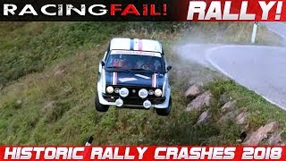 Historic Legend Rally Cars Crash Compilation 2018 [upl. by Concoff]