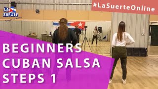 Beginners Cuban Salsa Steps Course  Class 1 [upl. by Nrubloc]