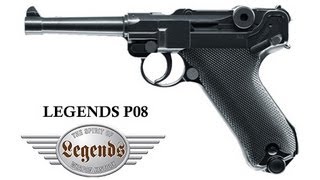 Legends Luger P08 CO2 Luftpistole 45mm [upl. by Chilson624]