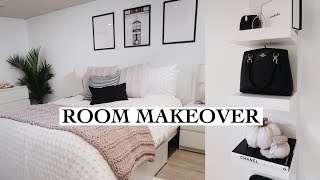 EXTREME BEDROOM MAKEOVER  room tour [upl. by Howard]