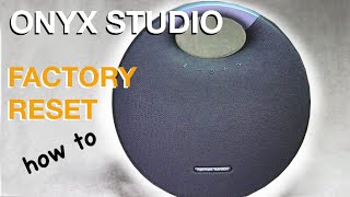 How to RESET the ONYX STUDIO wireless Bluetooth speaker [upl. by Plante]