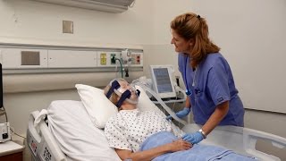 NIV Mask Fitting Philips Respironics noninvasive hospital mask [upl. by Drarrej]