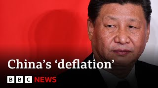 China’s economy in period of ‘deflation’  BBC News [upl. by Netsryk]