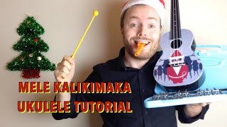 Mele Kalikimaka  Christmas Ukulele Tutorial [upl. by Egap]