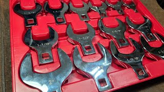 Amazons HeavyDuty Budget 12quot Large Size Jumbo Crows Foot Wrench Set Review [upl. by Aissila]