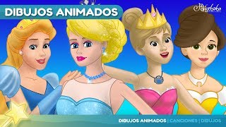 5 Cuentos  LA PRINCESA Y EL GUISANTE y 4 Princesas animados  Cuentos infantiles para dormir [upl. by Forrer]