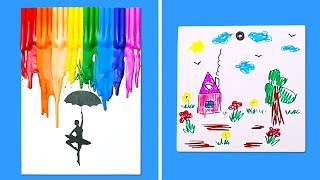 11 UNIQUE IDEAS FOR KIDS ART PROJECTS [upl. by Emrich908]