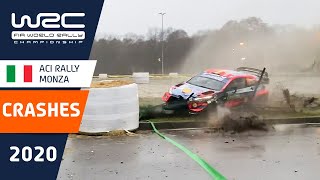 WRC  ACI Rally Monza 2020 CRASH compilation [upl. by Assiluj]