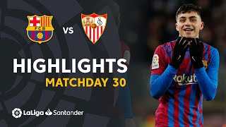 Resumen de FC Barcelona vs Sevilla FC 10 [upl. by Debi]