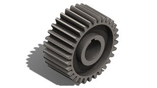 Solidworks Tutorial40  Design a Gear [upl. by Wanda]