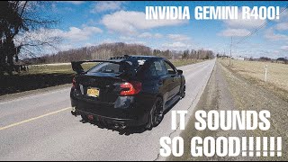 WRX GETS AN INVIDIA GEMINI R400  INSTALL [upl. by Durrace]