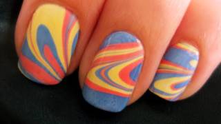 Water Marble Nail Art [upl. by Oicnedurp]