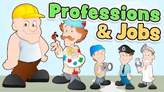 Professions and jobs in ENGLISH for kids [upl. by Kidd]