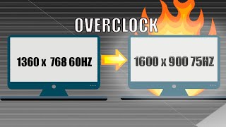 COMO PONER CUALQUIER RESOLUCIÓN EN TU MONITOR OVERCLOCK FULL3ST [upl. by Baiss945]