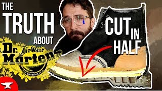 WHATS INSIDE DR MARTENS  1460 BOOTS  doc marten review [upl. by Helm545]