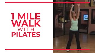 1 Mile Walk with Pilates  At Home Workouts [upl. by Calvinna]