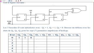 7 éme vidéo Logique séquentielle  EXERCICES 2 et 3 [upl. by Firahs]