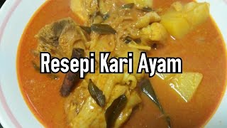 RESEPI KARI AYAM SIMPLE [upl. by Klecka]