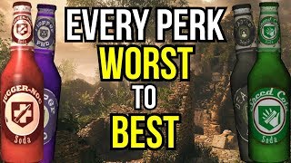 EVERY PERK RANKED WORST TO BEST COD ZOMBIES [upl. by Siraved244]