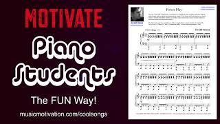 Power Play  A FUN Intermediate Level COOL SONG Piano Students Cant Wait to Play [upl. by Aerdnad899]