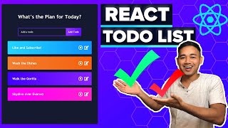 React Todo List App Tutorial  Beginner React JS Project Using Hooks [upl. by Harriette208]