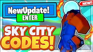 ALL NEW SECRET SKY CITY UPDATE CODES In Roblox Dunking Simulator [upl. by Tnilf]