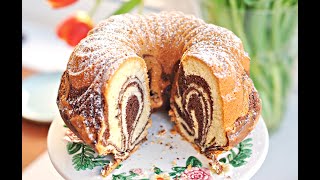 Prosta SZYBKA BABKA Marmurkowa – Przepis – Mała Cukierenka [upl. by Nimref]