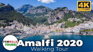 Amalfi Italy Walking Tour  4K with Captions [upl. by Misak835]