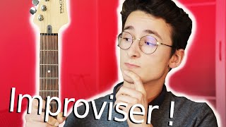 IMPROVISER à la GUITARE quand on DÉBUTE la méthode [upl. by Ahsinrad]