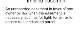 Easements  Real Estate Exam [upl. by Odeen]