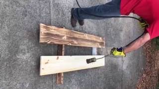 How To Do Burnt Wood Finish [upl. by Litman]