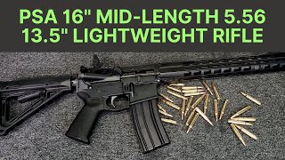 PSA 16quot MIDLENGTH 556 NATO 17 NITRIDE 135quot LIGHTWEIGHT MLOK MOE EPT RIFLE [upl. by Jaquiss764]